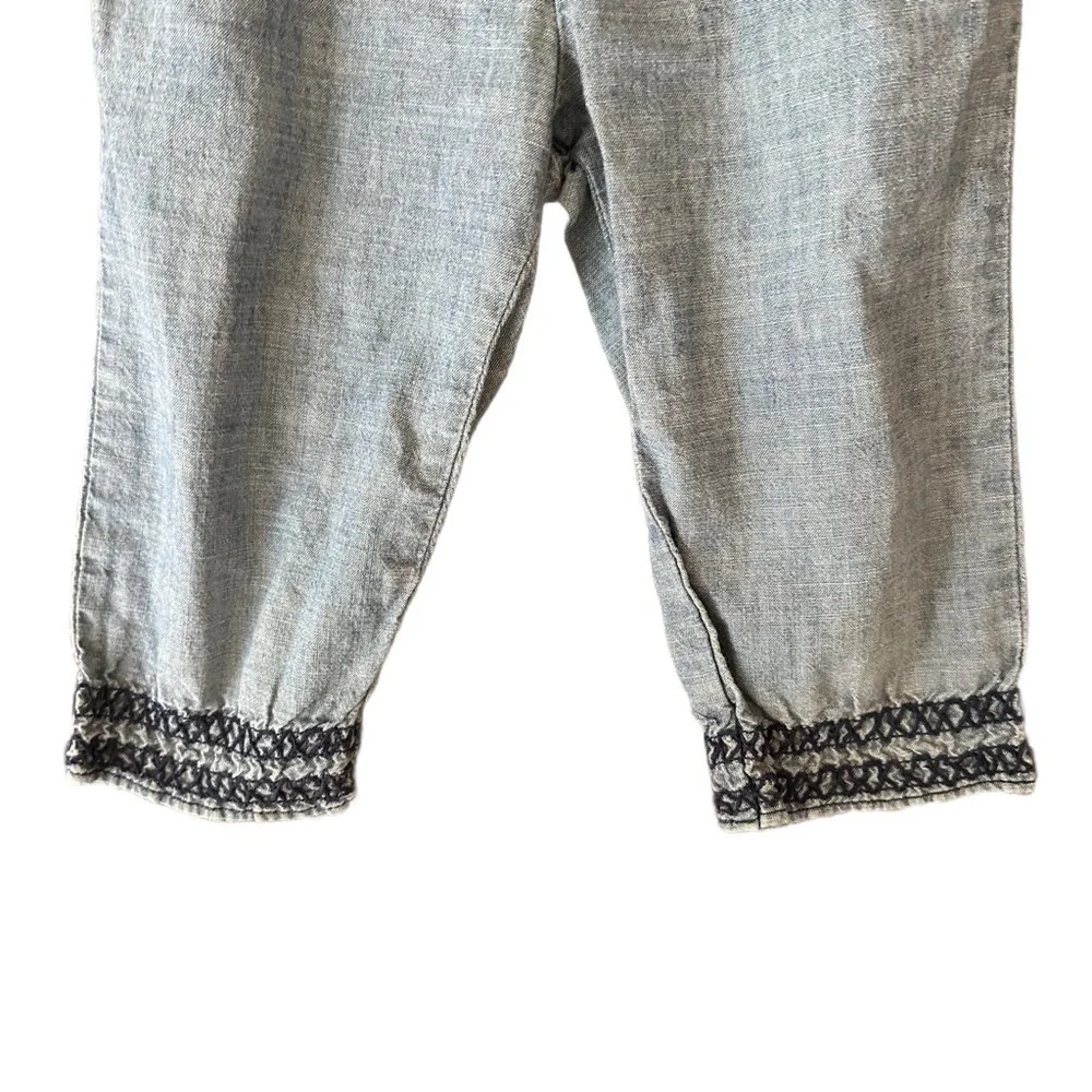 Baby Gap Chambray and ruched jumper romper Size 3T
